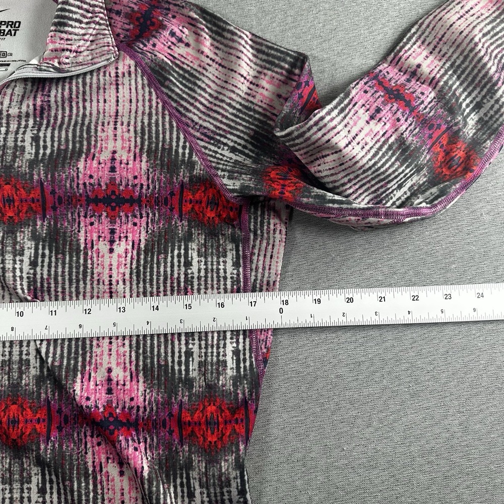 Nike Pro Combat Sweater Womens Large All Over Print Therma-Fit Gym Running - Picture 7 of 10